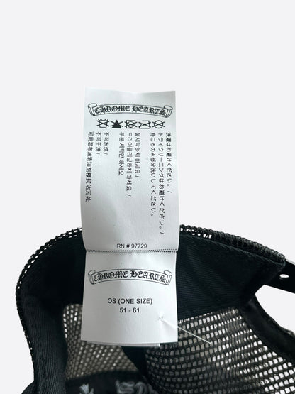 Chrome Hearts Black & White Malibu Trucker Hat