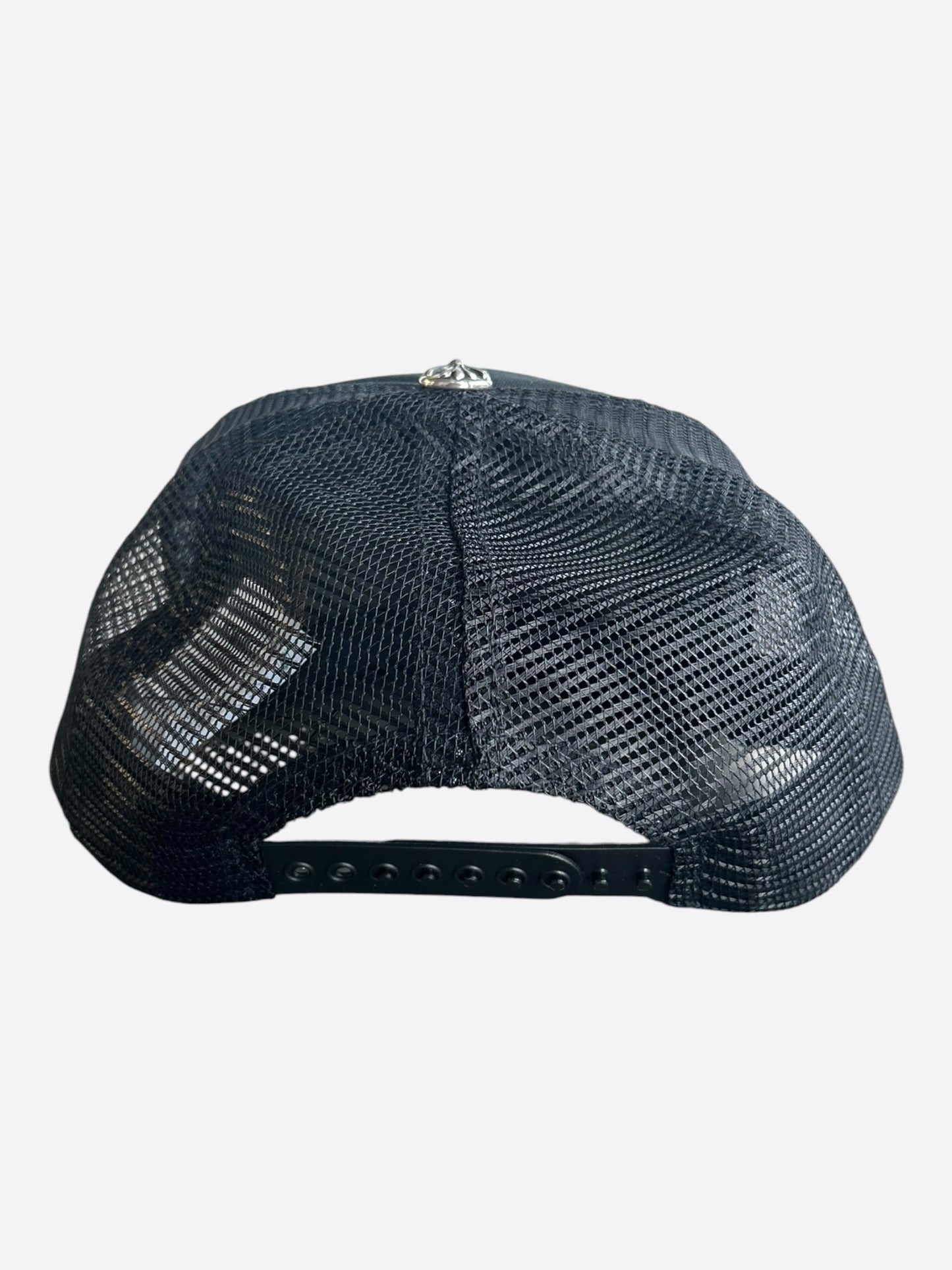 Chrome Hearts Black & White Hollywood Trucker Hat