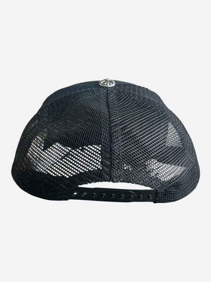 Chrome Hearts Black & White Hollywood Trucker Hat