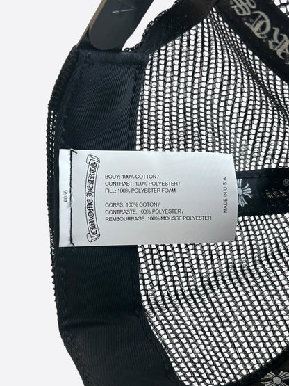 Chrome Hearts Black & White Los Angeles Trucker Hat