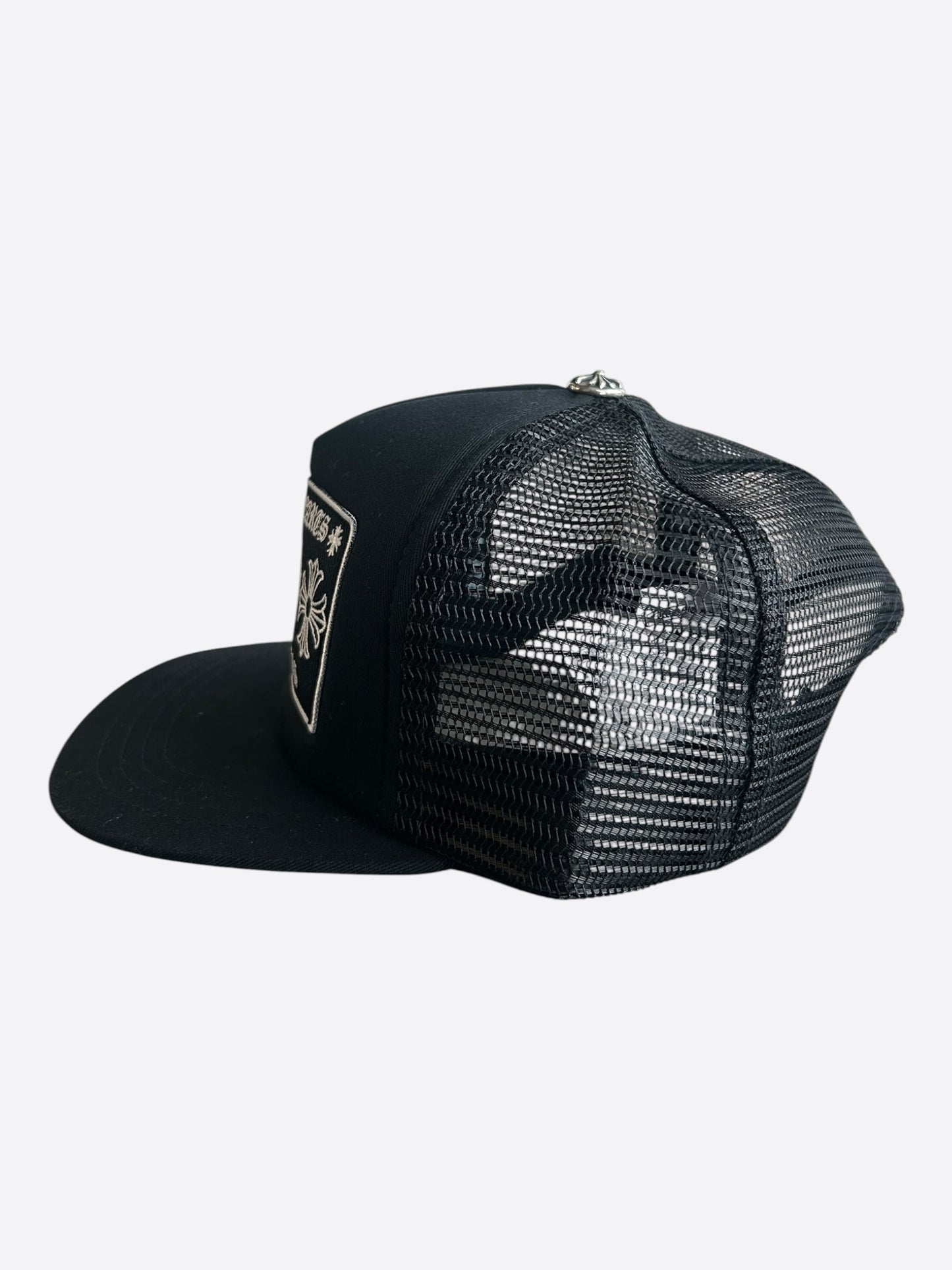 Chrome Hearts Black & White Los Angeles Trucker Hat