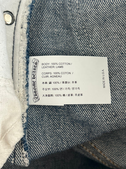 Chrome Hearts Levis Blue & Black Cross Patch Jeans