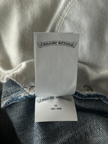 Chrome Hearts Levis Blue & Black Cross Patch Jeans