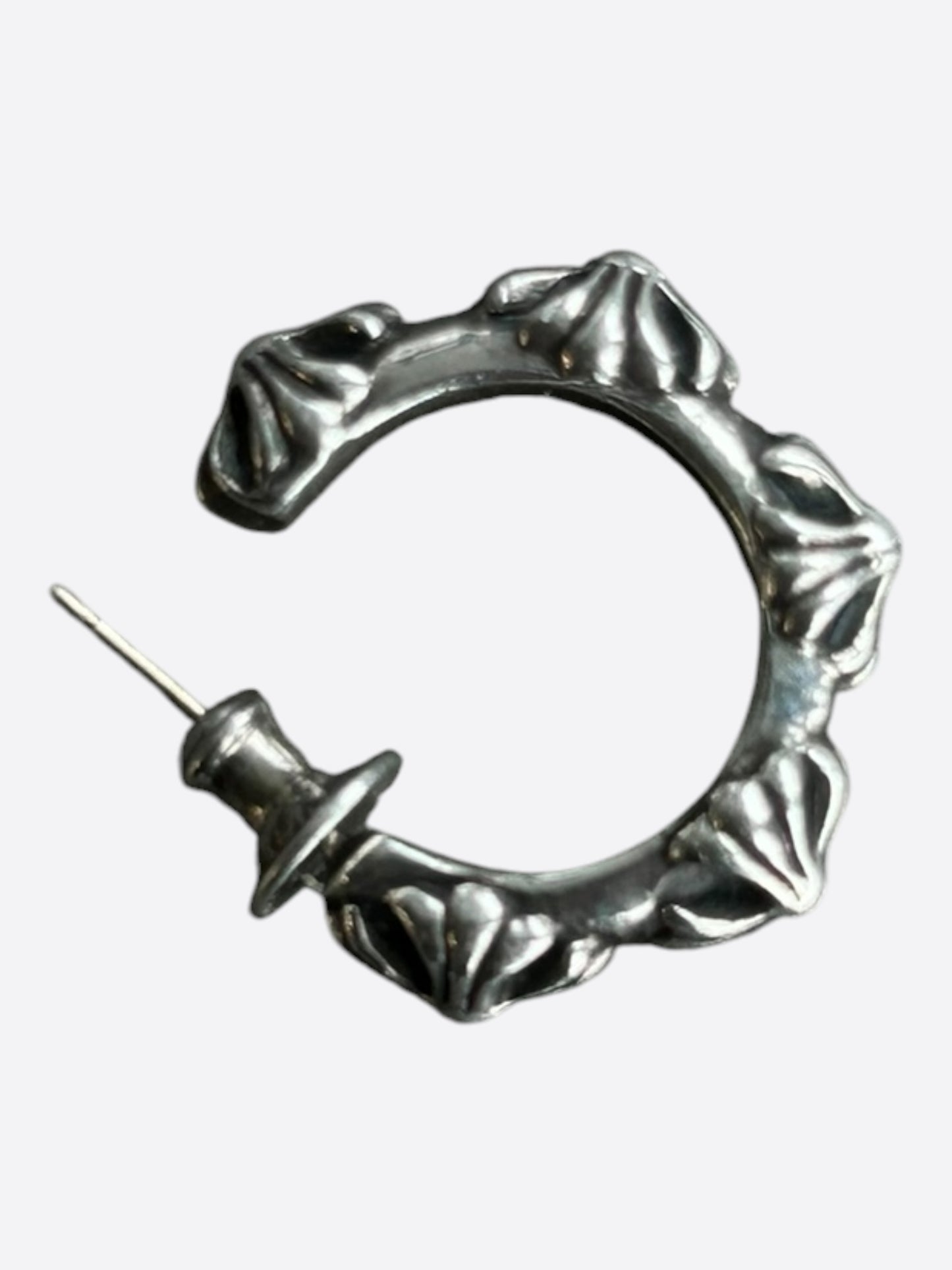 Chrome Hearts Silver Cross Earring