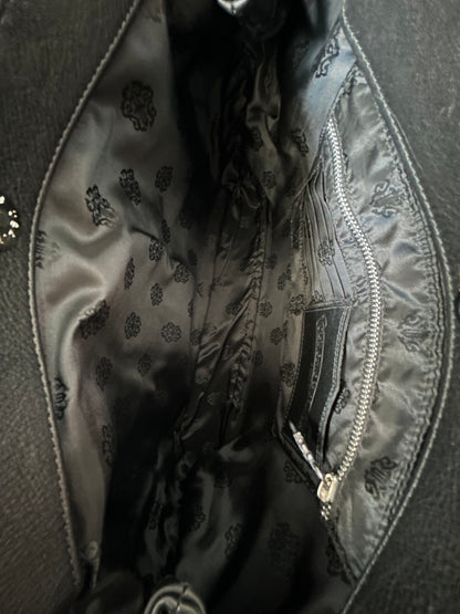 Chrome Hearts Black JJ Dean Leather Bag