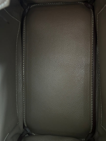 Hermes Etoupe Togo & Palladium Hardware Birkin 30