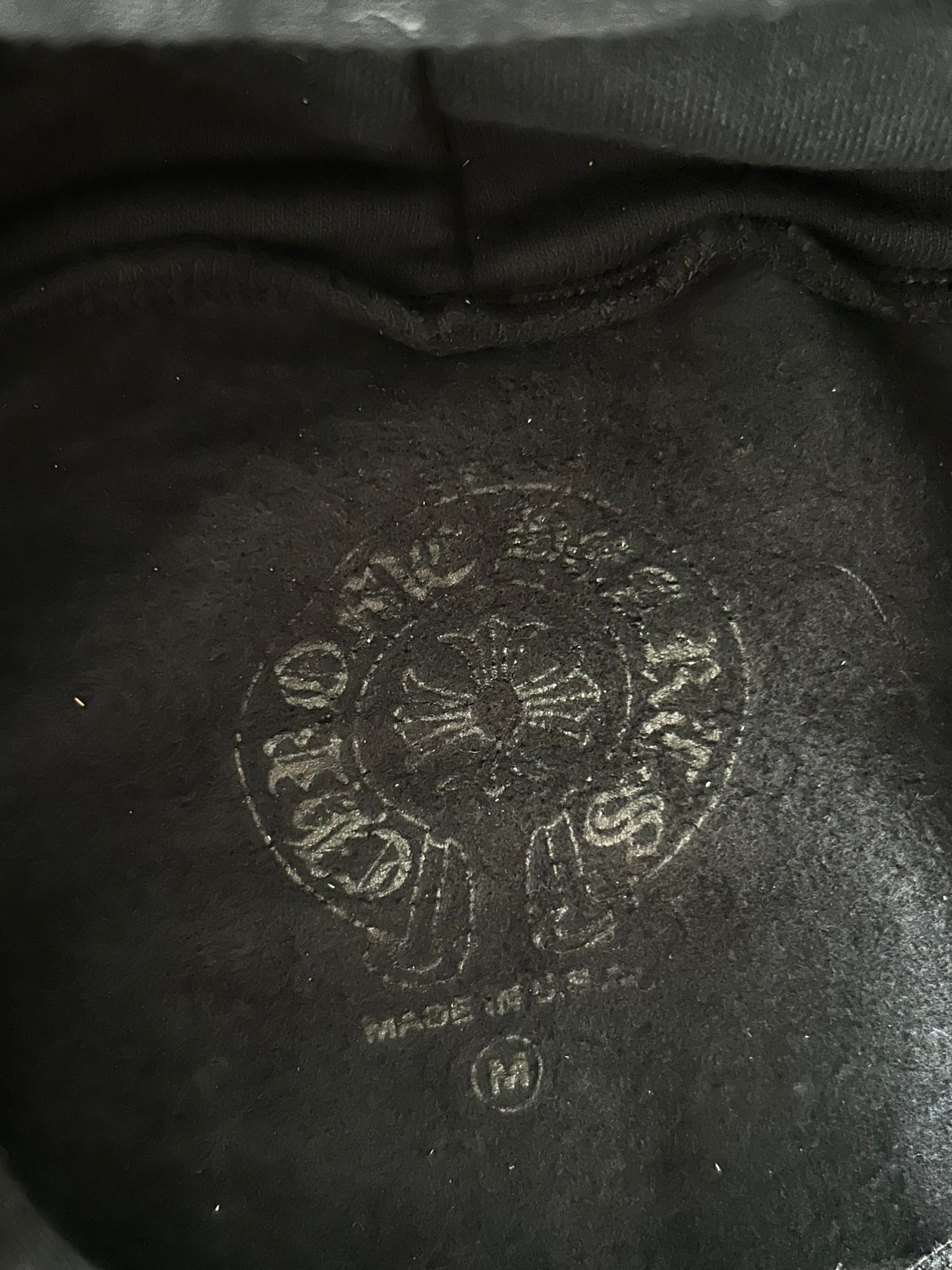 Chrome Hearts Black & Purple Friends & Family Glitter Floral Logo Hoodie