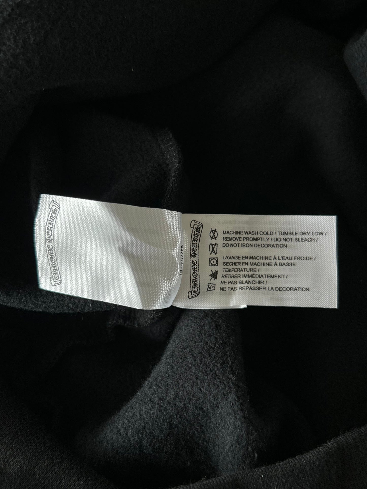Chrome Hearts Black & Purple Friends & Family Glitter Floral Logo Hoodie
