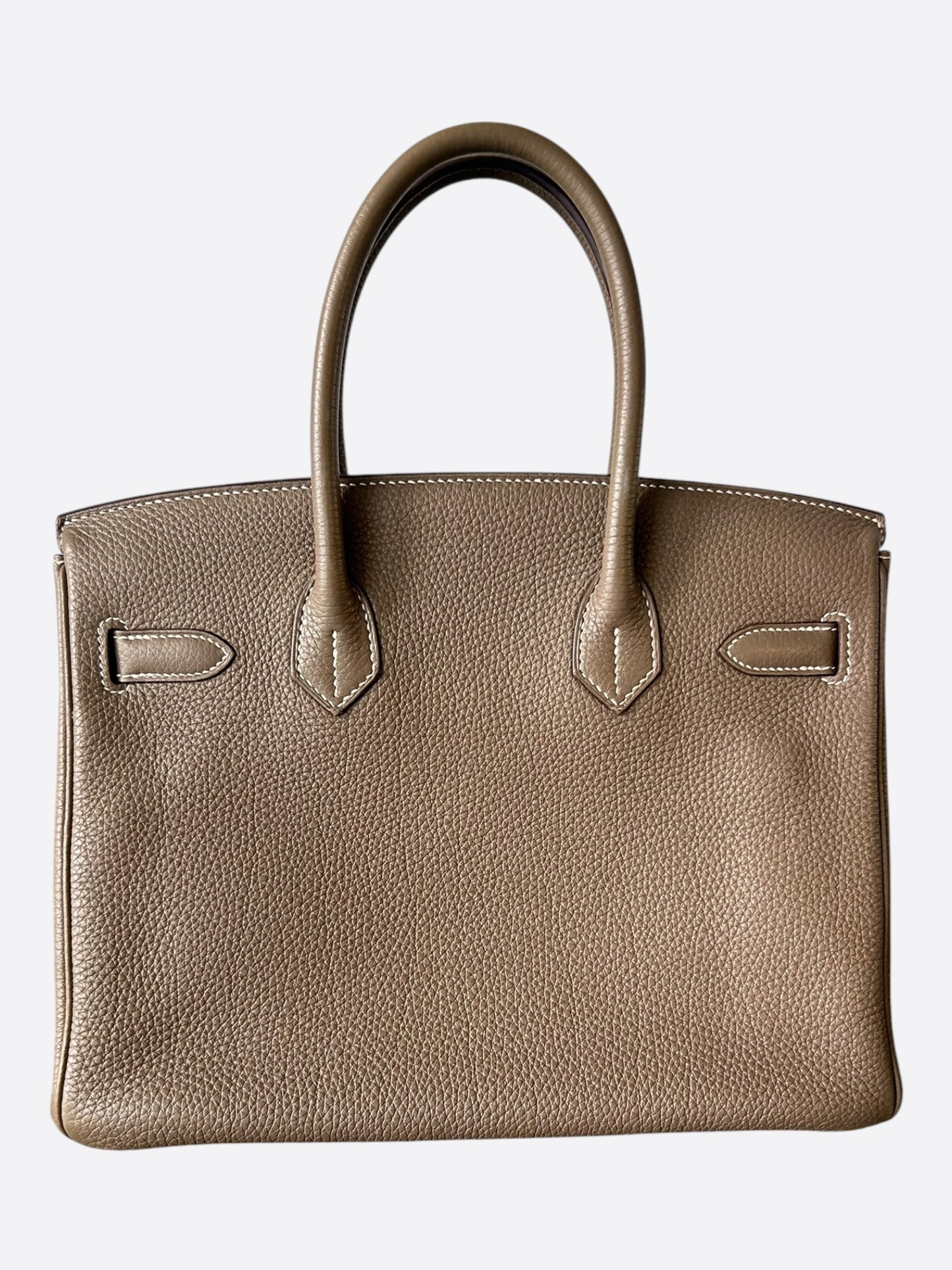 Hermes Etoupe Togo & Palladium Hardware Birkin 30