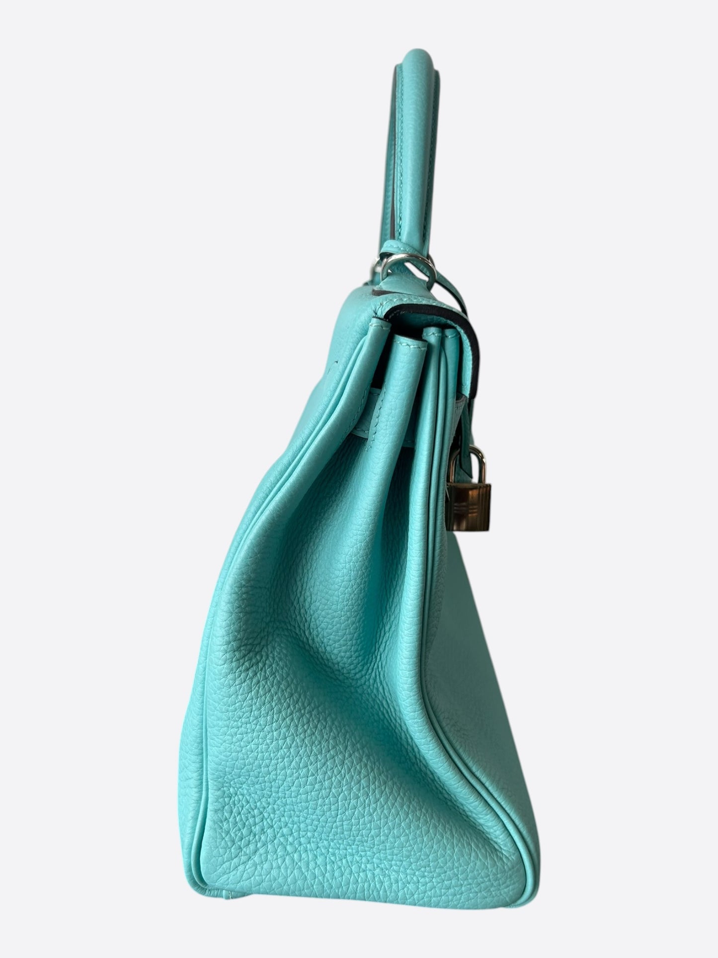 Hermes Blue Atoll Togo & Palladium Hardware Kelly 32
