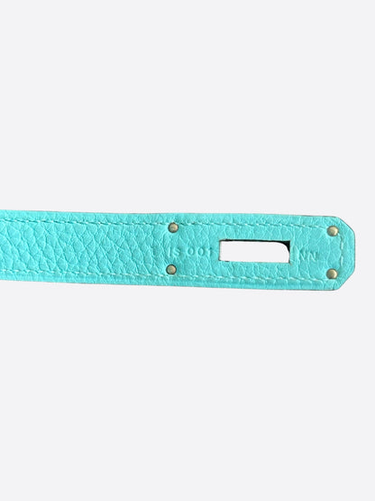 Hermes Blue Atoll Togo & Palladium Hardware Kelly 32