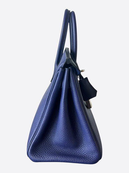 Hermes Sapphire Blue Togo & Palladium Hardware Birkin 25