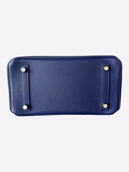 Hermes Sapphire Blue Togo & Palladium Hardware Birkin 25