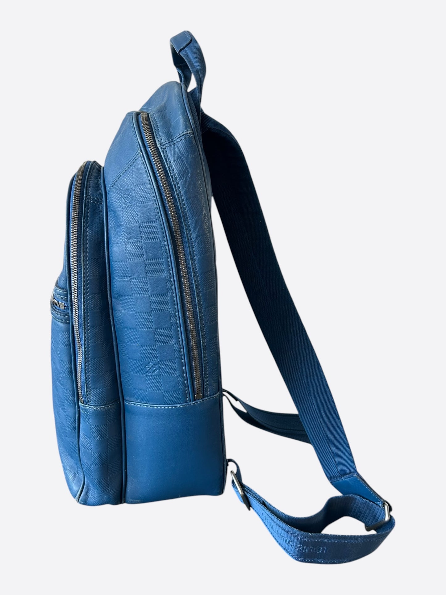 Louis Vuitton Blue Infini Damier Michael Backpack