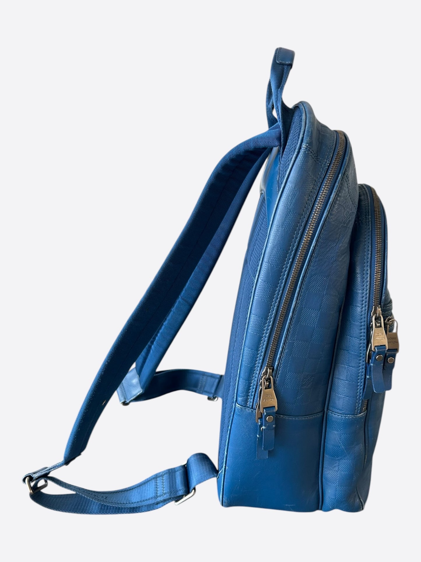 Louis Vuitton Blue Infini Damier Michael Backpack