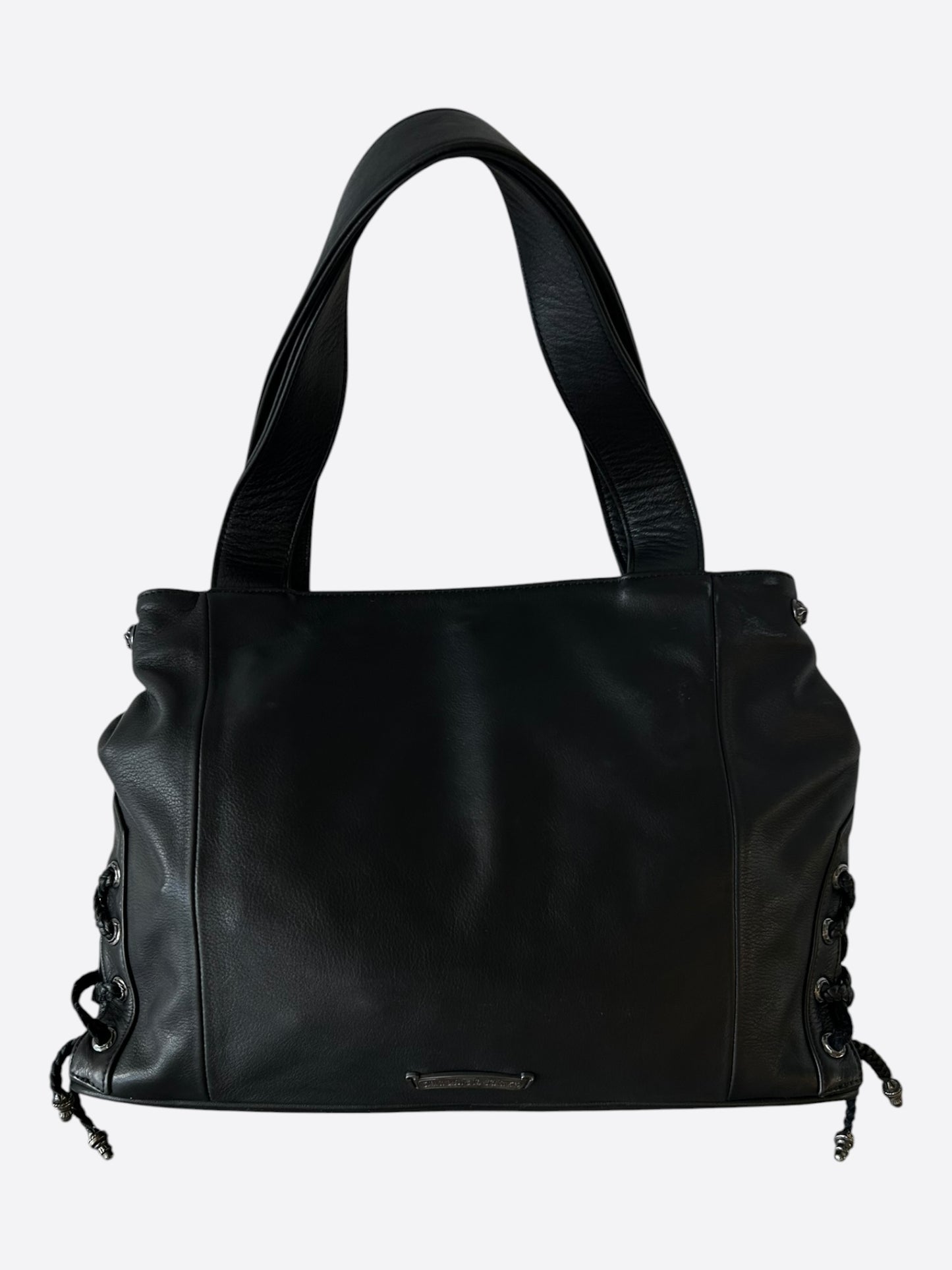 Chrome Hearts Black JJ Dean Leather Bag