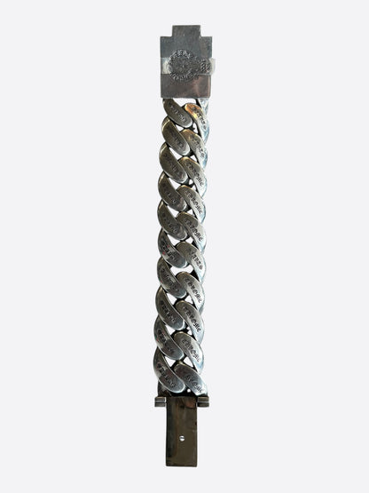 Chrome Hearts Silver Plus Cross XL Cuban Bracelet