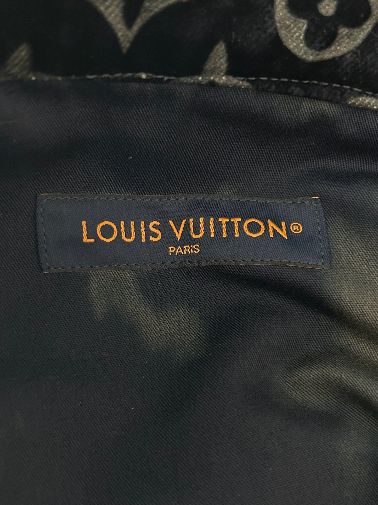 Louis Vuitton Blue Bleached Monogram Velvet Jeans