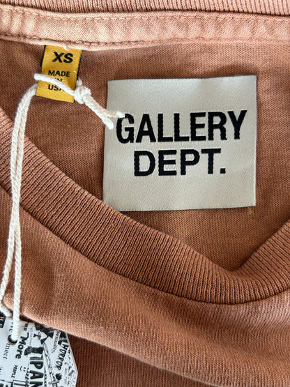 Gallery Dept Faded Brown & White Logo Longsleeve T-Shirt