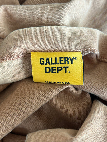 Gallery Dept Faded Brown & White Logo Longsleeve T-Shirt