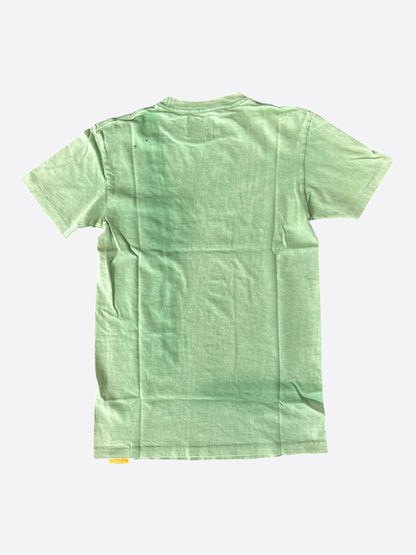 Gallery Dept Vintage Green & White Paint Splatter Logo T-Shirt