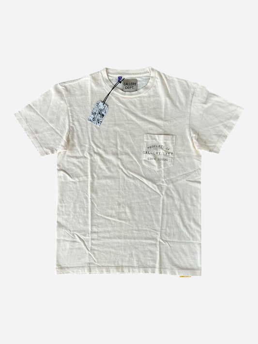 Gallery Dept Natural Property Of Gallery Dept Pocket T-Shirt
