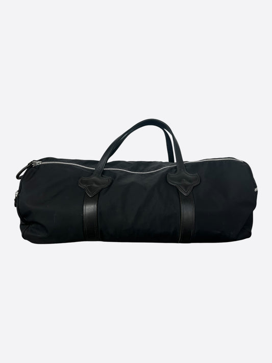 Chrome Hearts Black Nylon & Leather Duffel Bag