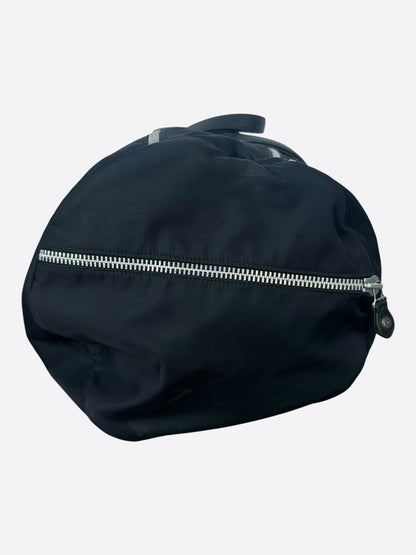 Chrome Hearts Black Nylon & Leather Fleur Duffel Bag