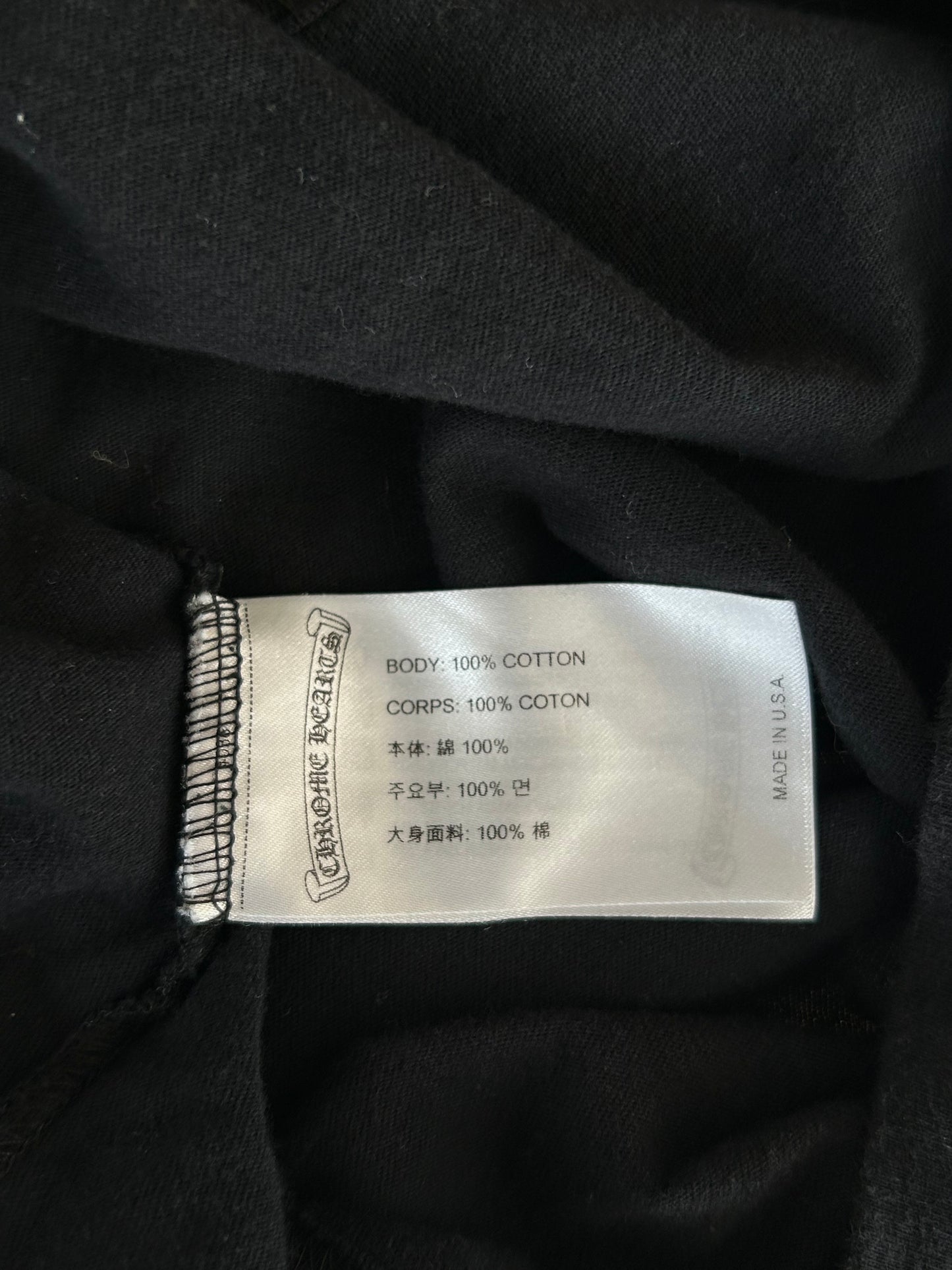 Chrome Hearts Black USA Flag T-Shirt