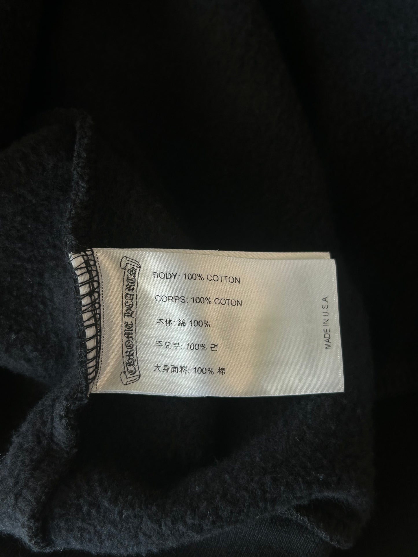 Chrome Hearts Black USA Flag Hoodie