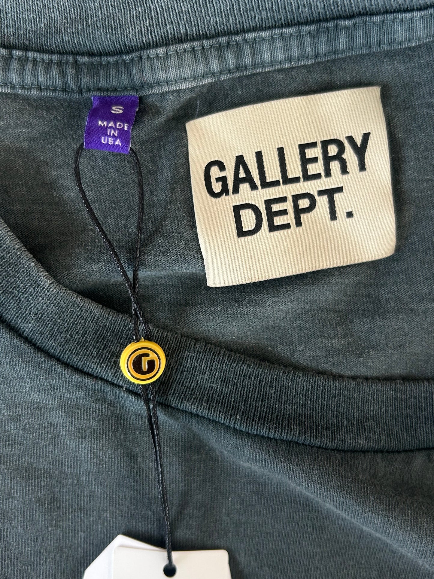 Gallery Dept Vintage Black ATK Skeleton Beach Glitter Logo T-Shirt
