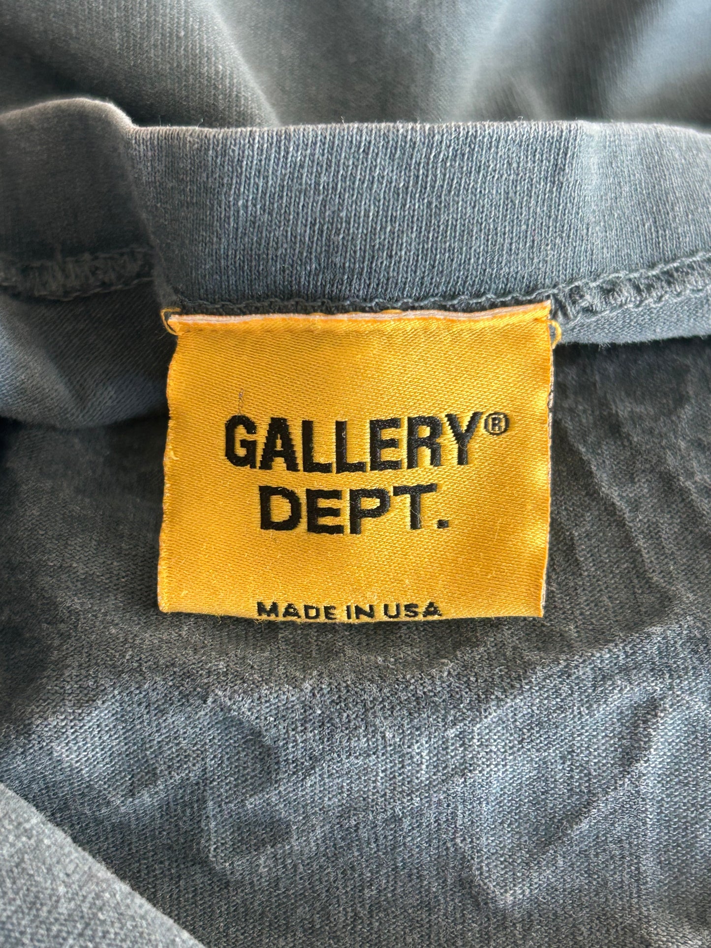 Gallery Dept Vintage Black ATK Skeleton Beach Glitter Logo T-Shirt