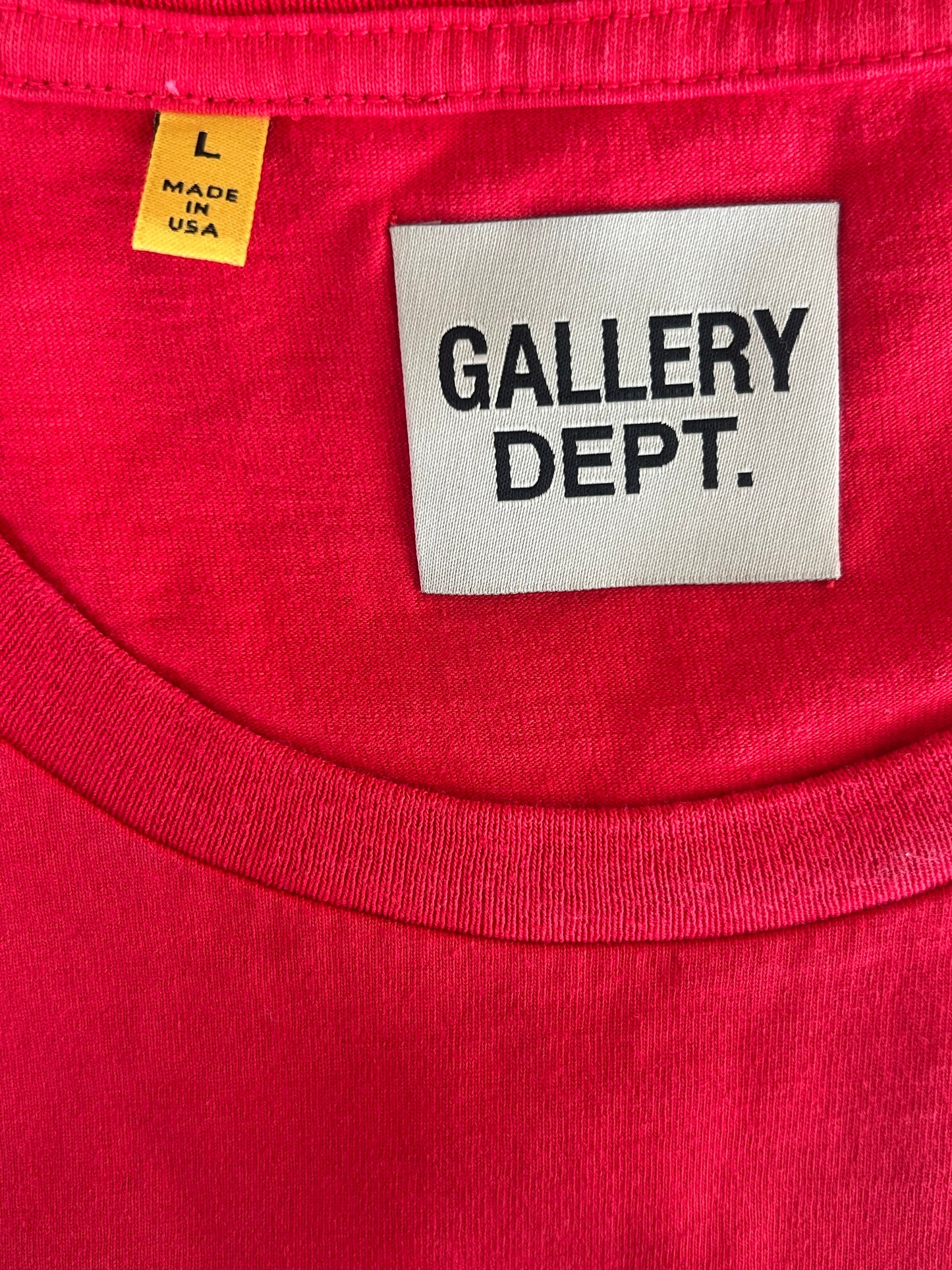 Gallery Dept Red & Black Gym Logo T-Shirt