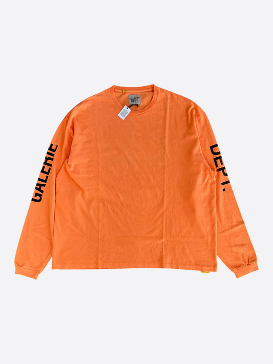 Gallery Dept Orange & Black French Collector Longsleeve T-Shirt