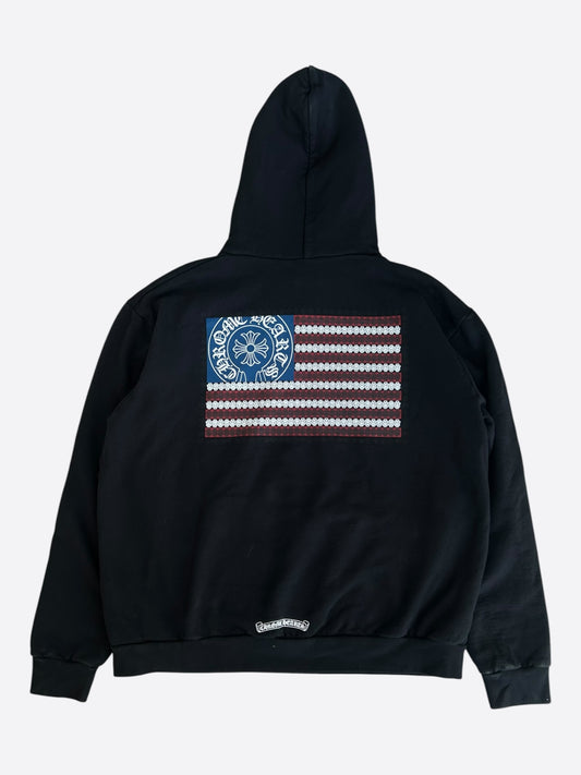Chrome Hearts Black USA Flag Hoodie