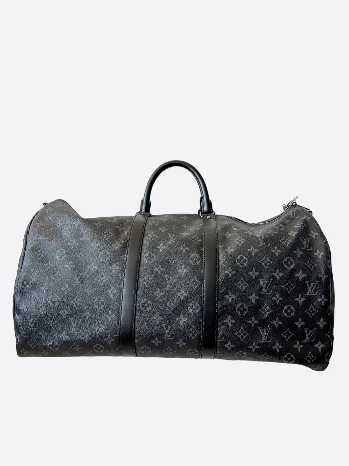 Louis Vuitton Monogram Eclipse Keepall 55 Silver Hardware, 2022