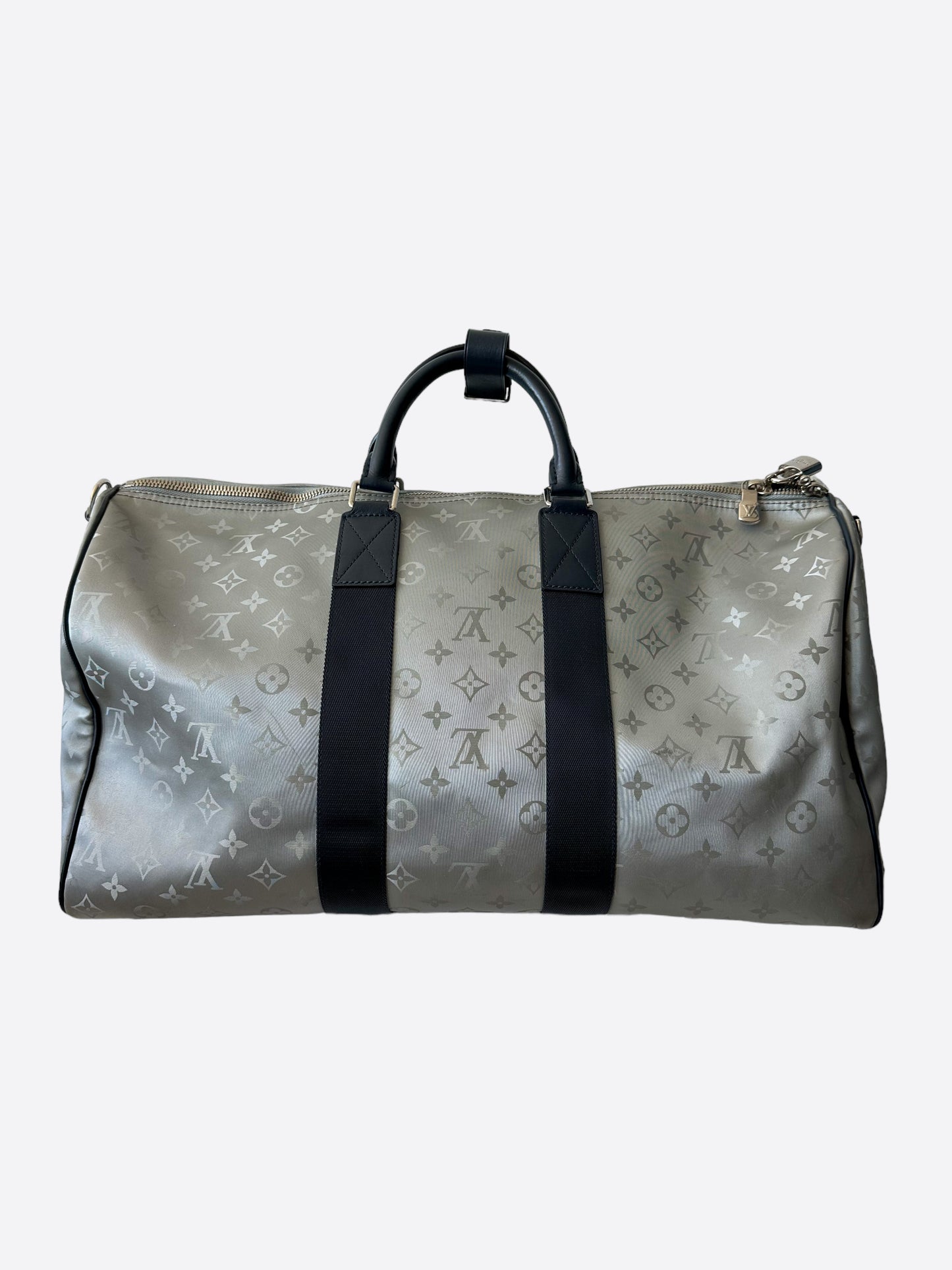 Louis Vuitton Silver Monogram Satellite Keepall 50