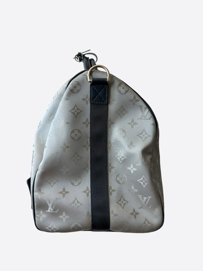 Louis Vuitton Silver Monogram Satellite Keepall 50