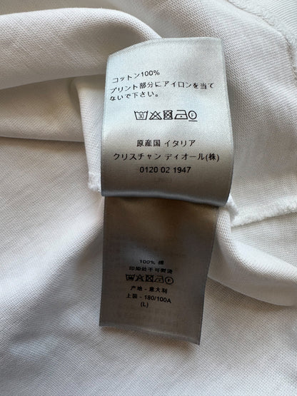 Dior White & Silver 47 Logo T-Shirt