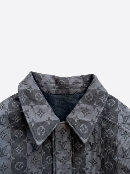 Louis Vuitton Grey Nigo Reversible Bomber Jacket