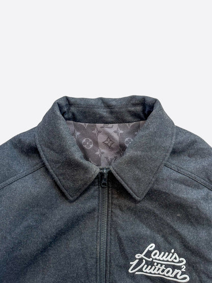 Louis Vuitton Grey Nigo Reversible Bomber Jacket