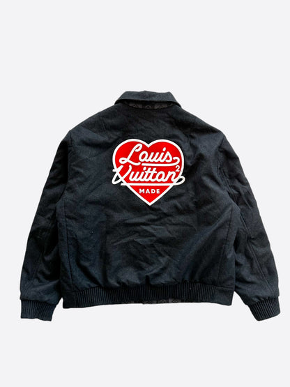 Louis Vuitton Grey Nigo Reversible Bomber Jacket