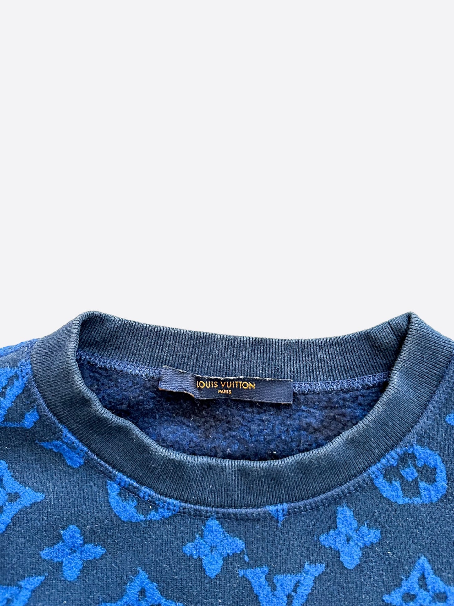 Louis Vuitton Blue Monogram Jacquard Sweater