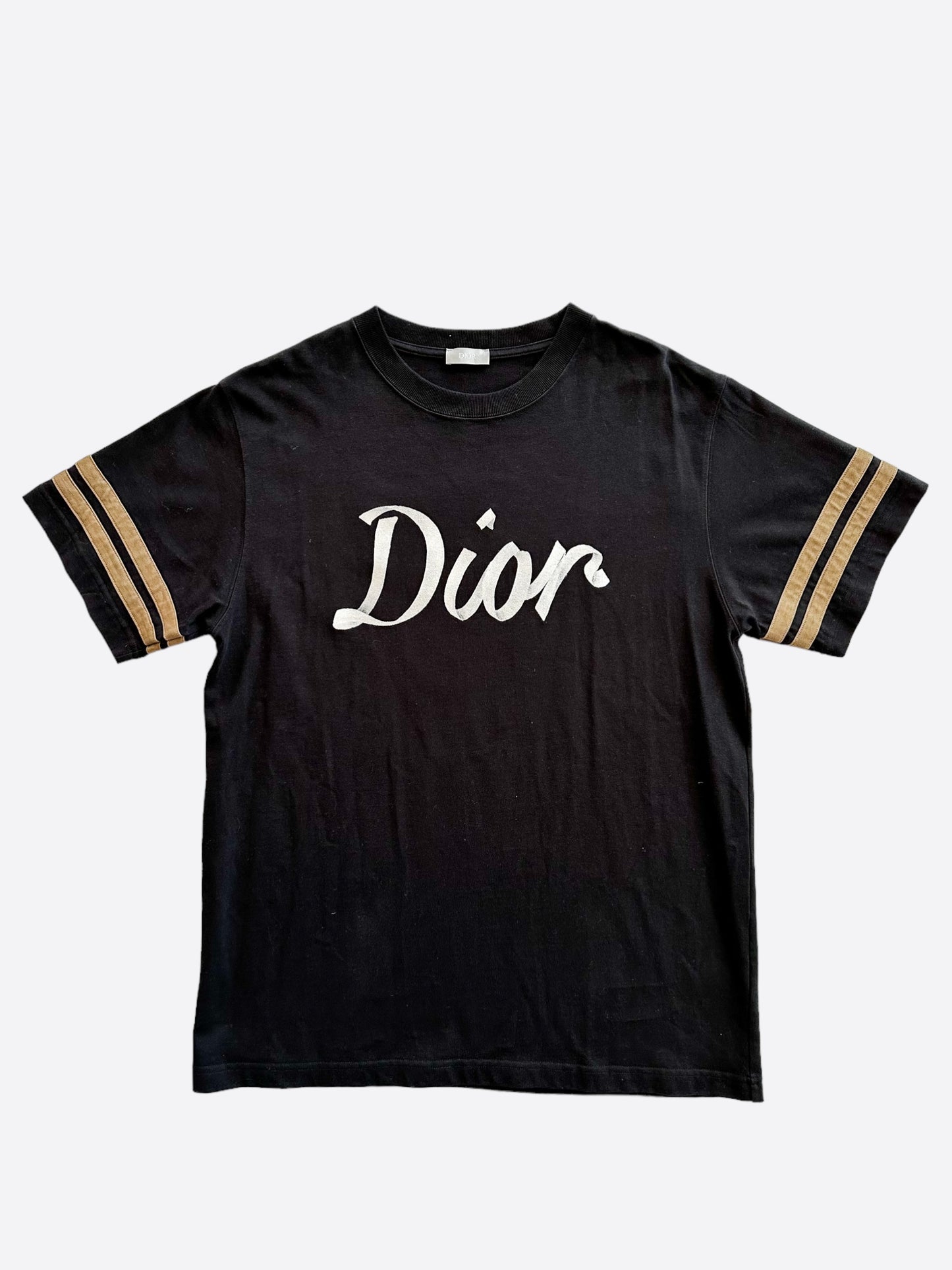 Dior Black & Silver 47 Logo T-Shirt