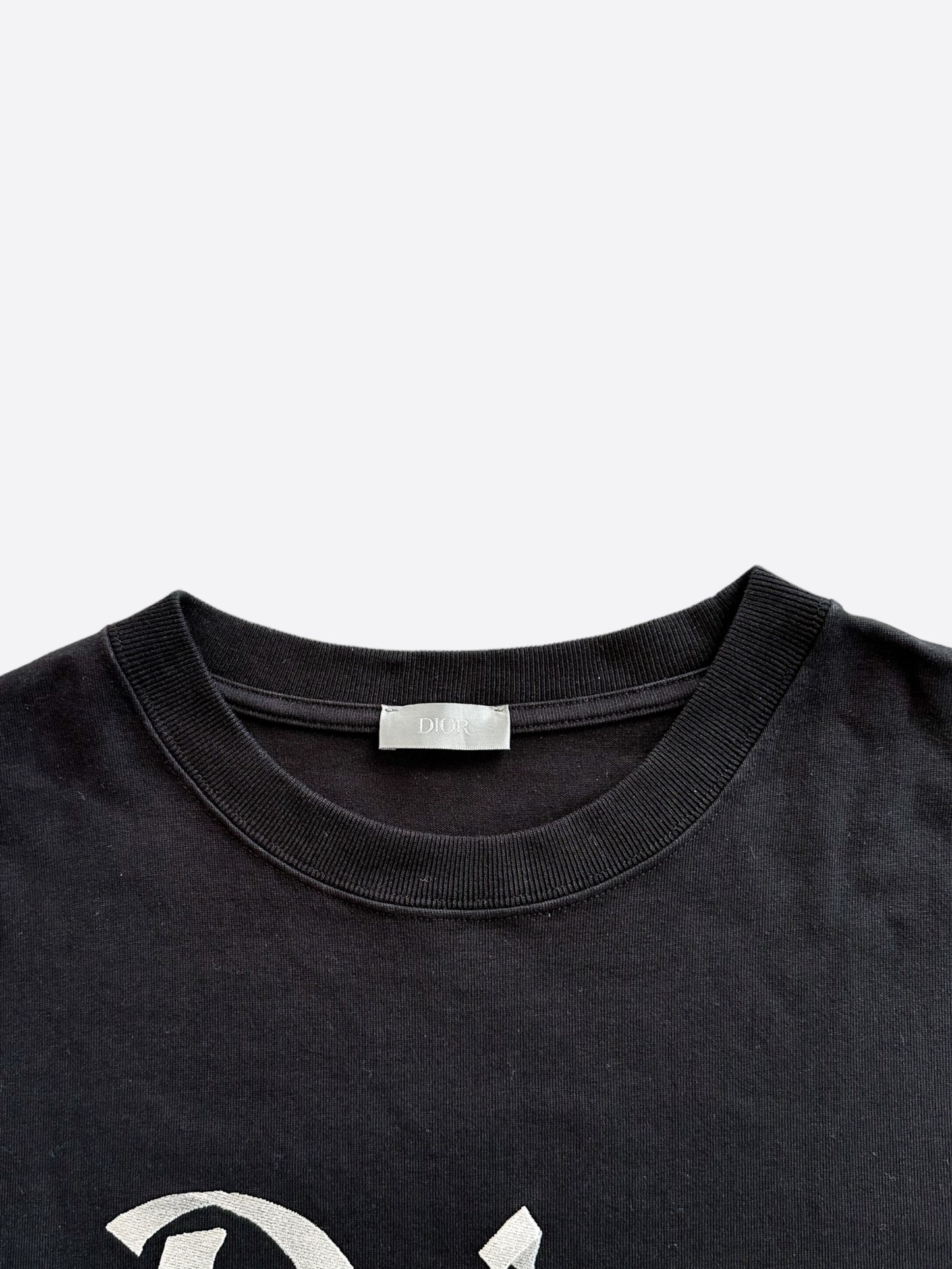 Dior Black & Silver 47 Logo T-Shirt