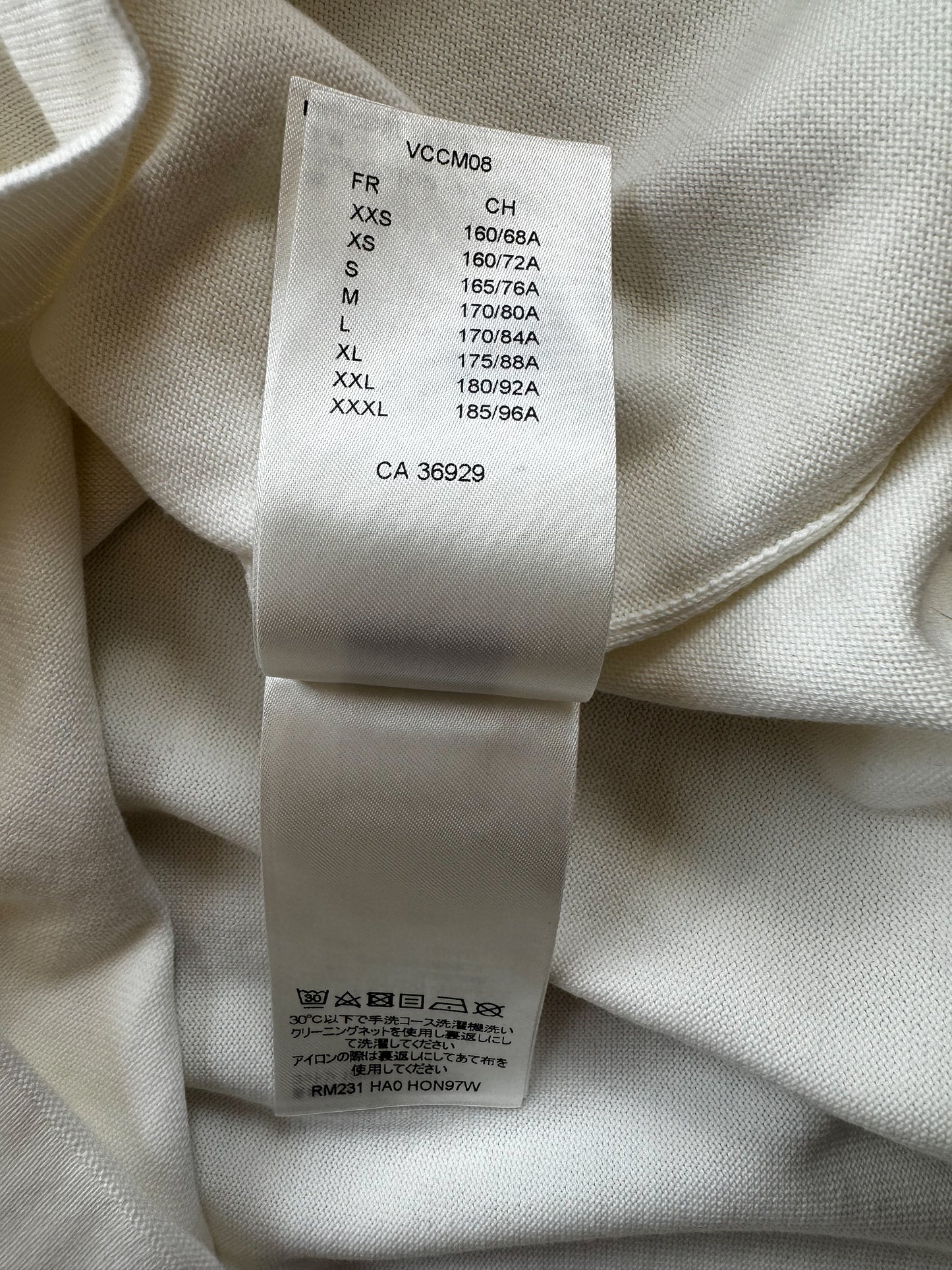 Louis Vuitton White Multicolor Logos Intarsia T-Shirt