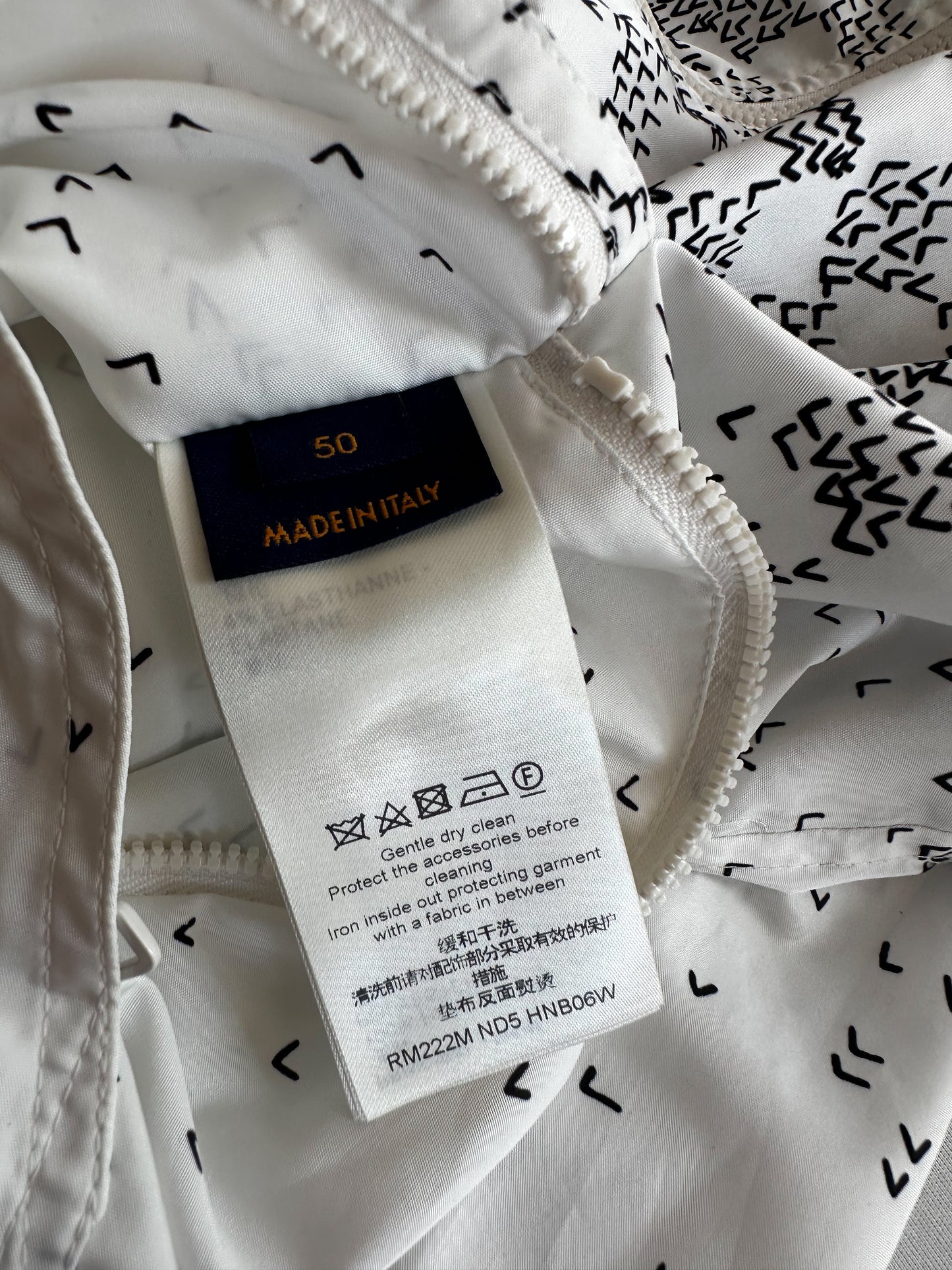 Louis Vuitton White LV Spread Damier Windbreaker