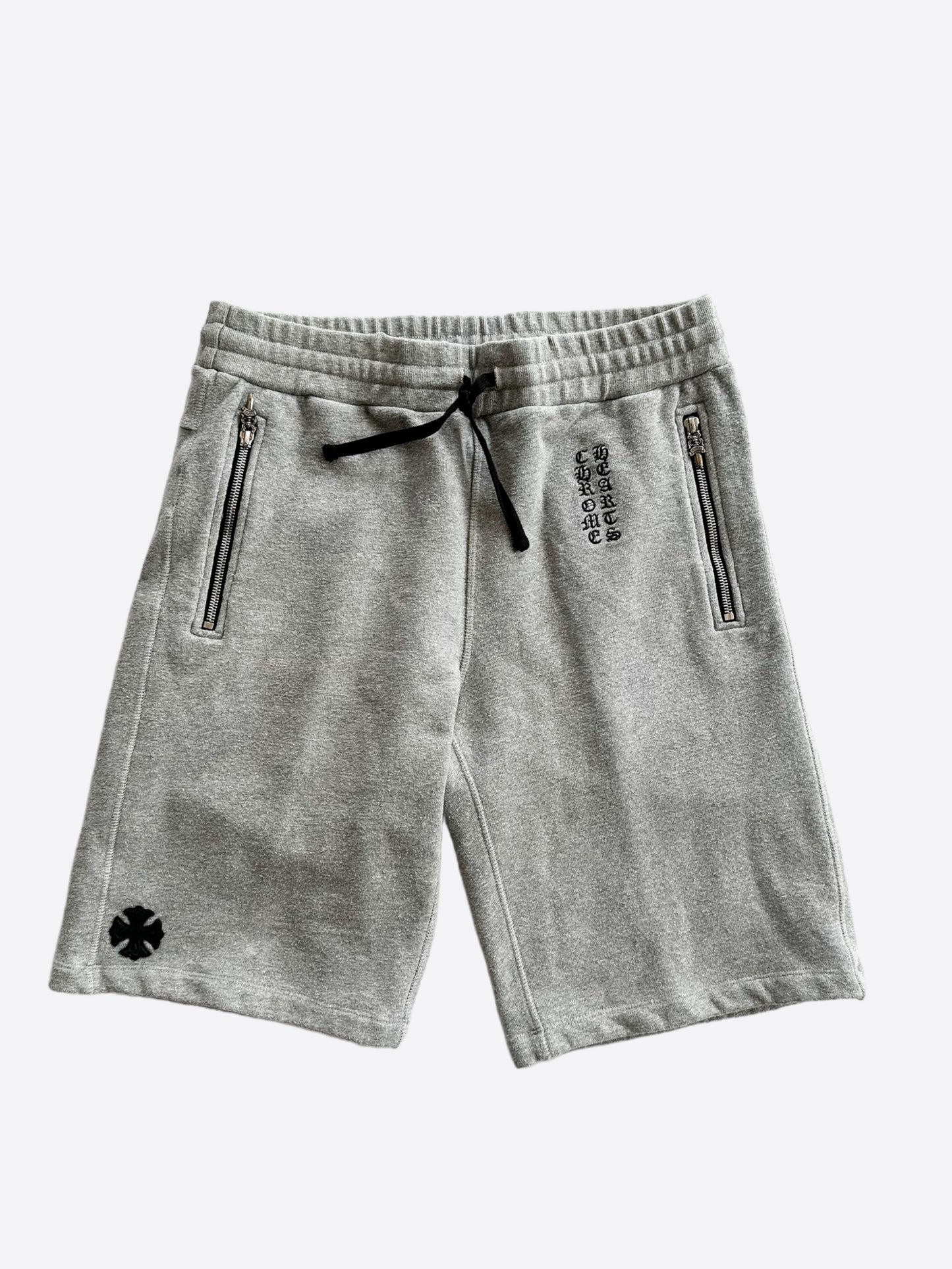 Chrome Hearts Grey Cross Patch Shorts