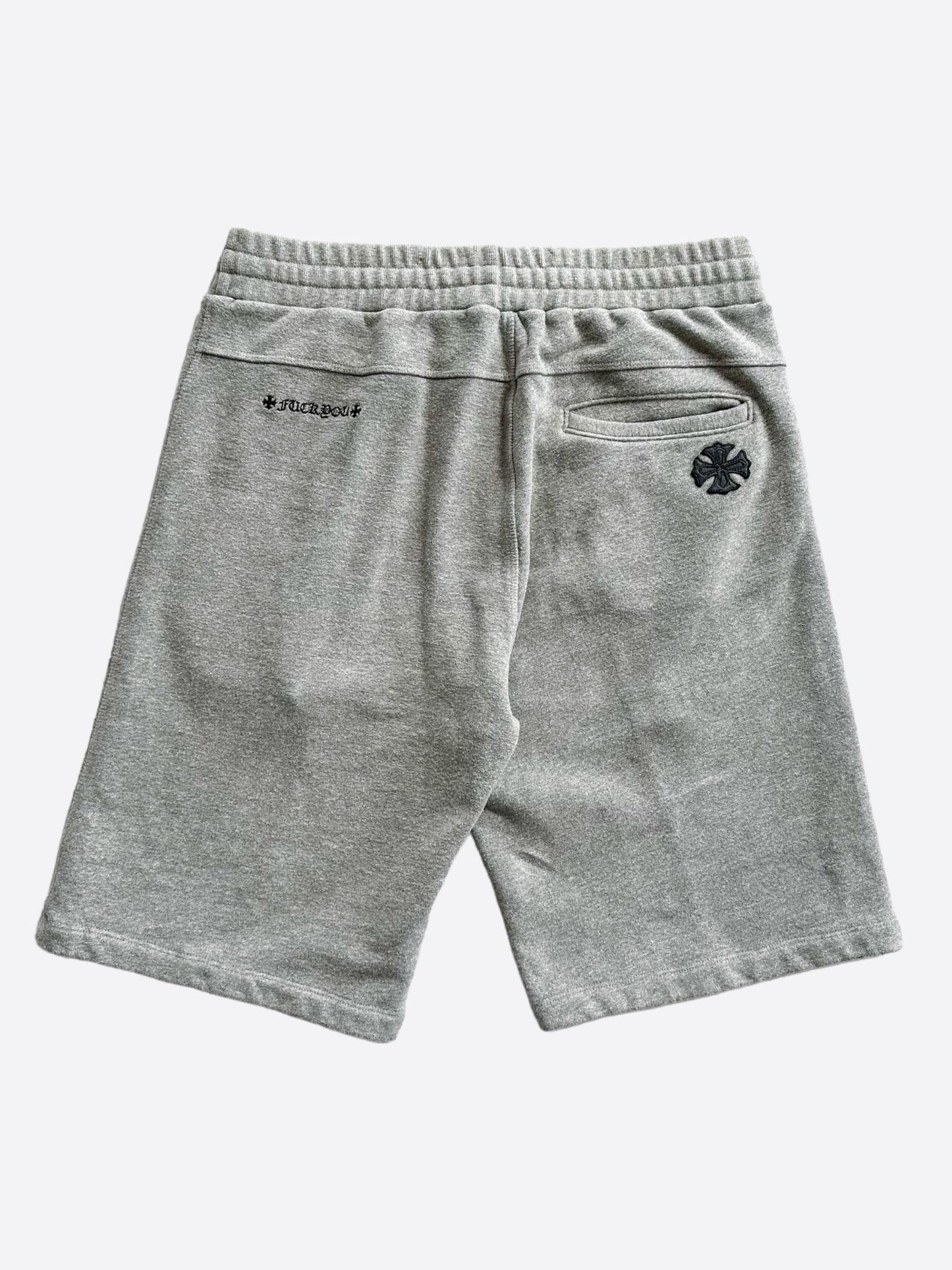 Chrome Hearts Grey Cross Patch Shorts