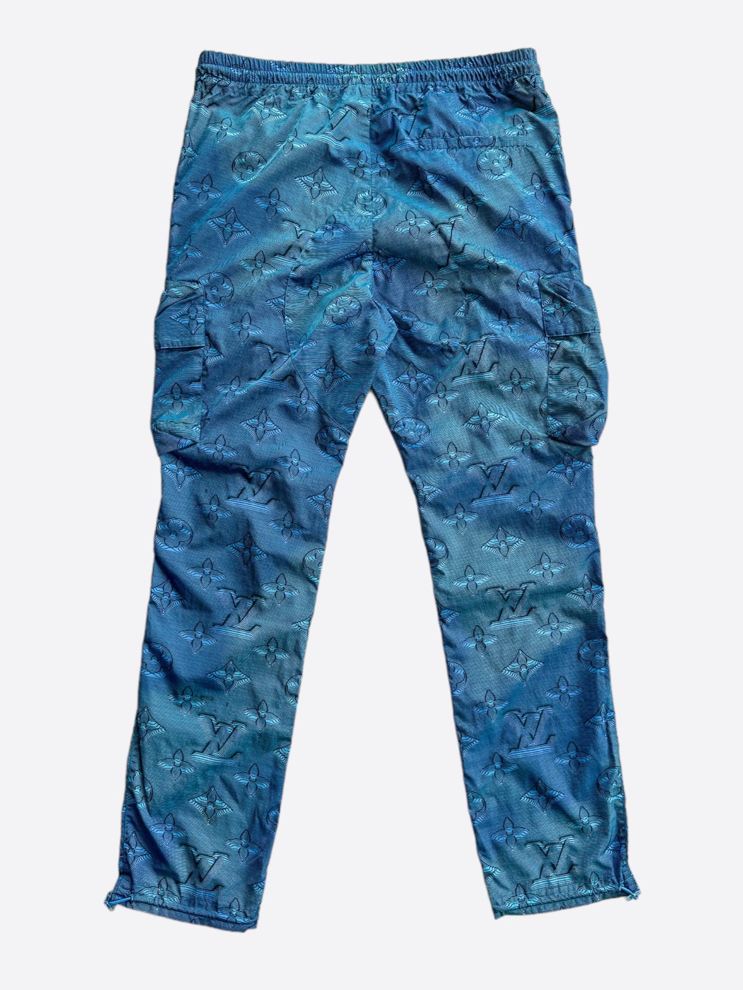 Louis Vuitton Blue 2054 Monogram Cargo Pants